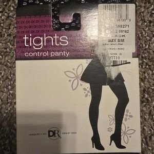 Black Control Panty Tights